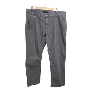 Alfani Mens Charcoal Grey Straight Leg Jeans Waist 40 Inseam 30 Cotton Blend